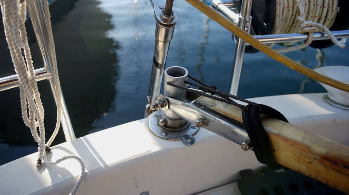 a crack in a tiller head