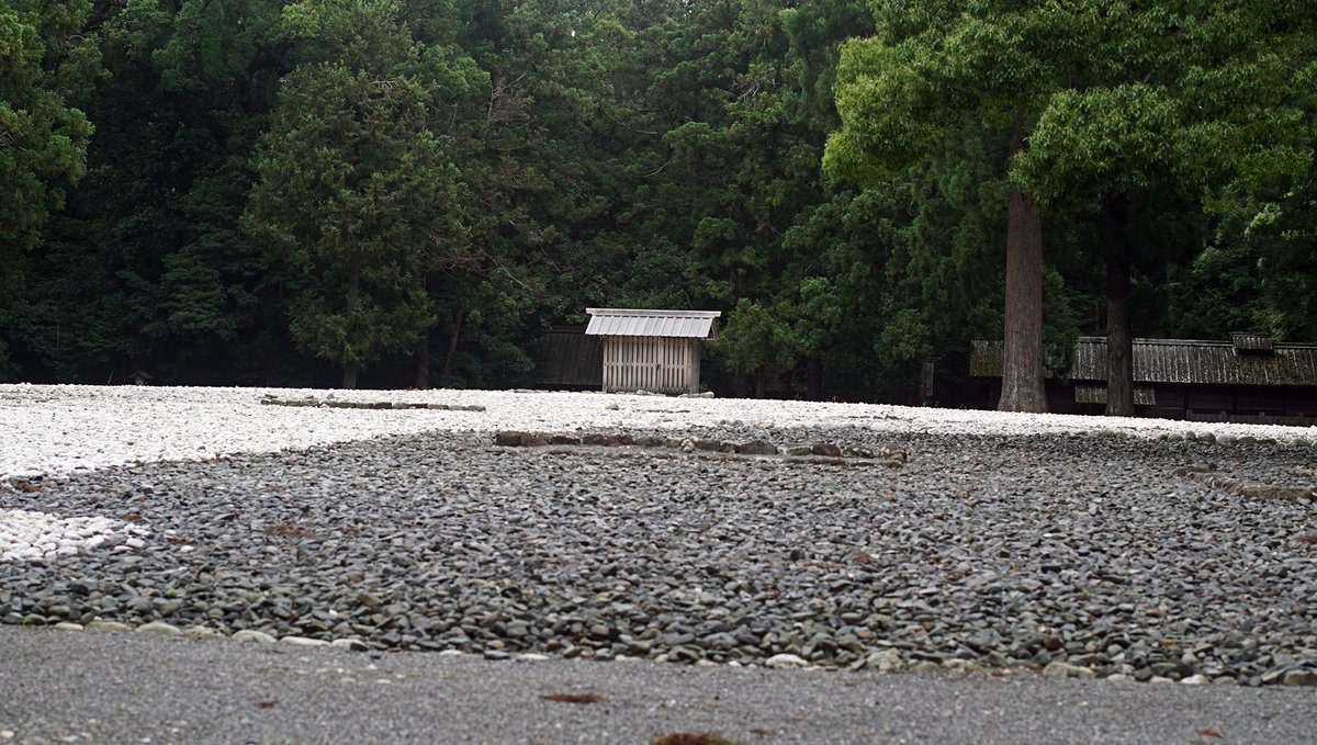 a photo showing a vast mostly empty lot with trees in the background