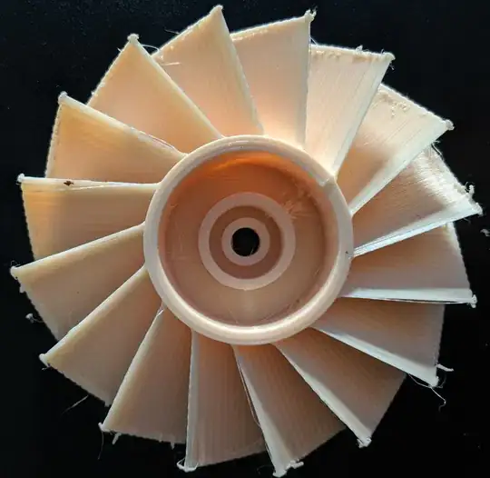 Printed fan part
