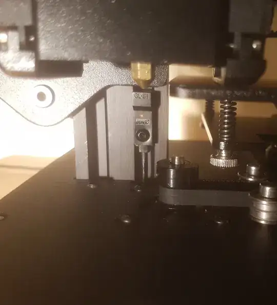 Extruder nozzle below build plate