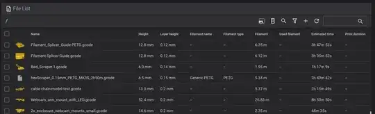 Screenshot of the File List from the web interface for klipper Screenshot of the File List from the web interface for klipper