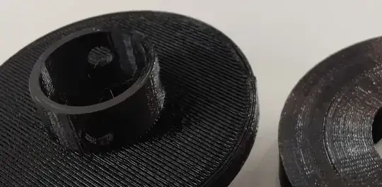 on the left a view of the bottom above support layer and right the support with roof layer enter image description here