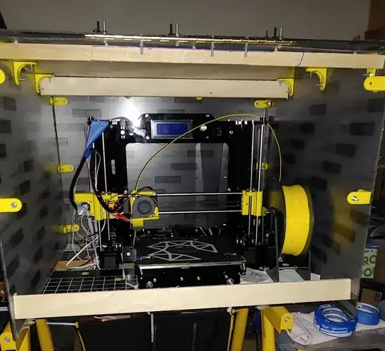 Enclosure with front closed Enclosure with front closed