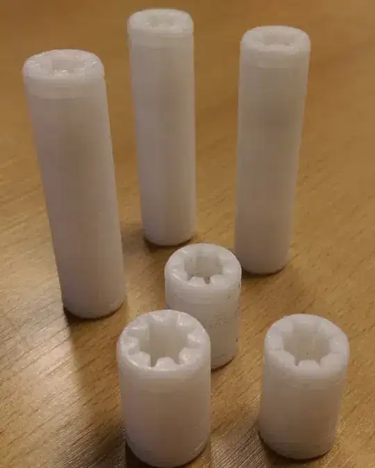 Collection of POM printed bearings