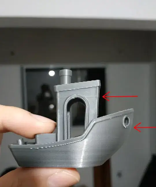 Imperfections in Benchy - side
