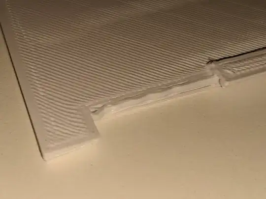 Warped wall close up other side