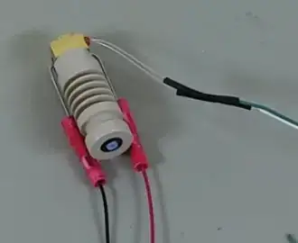 Heatshrink on thermistor