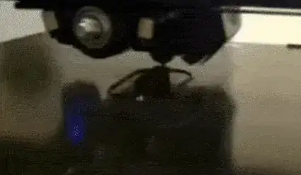 Close up of Raspberry Pi camera vibration when connected on arm to 3R printer bed Close up of Raspberry Pi camera vibration when connected on arm to 3R printer bed