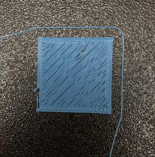 Back Right Corner of Z Calibration Pattern Back Right Corner of Z Calibration Pattern