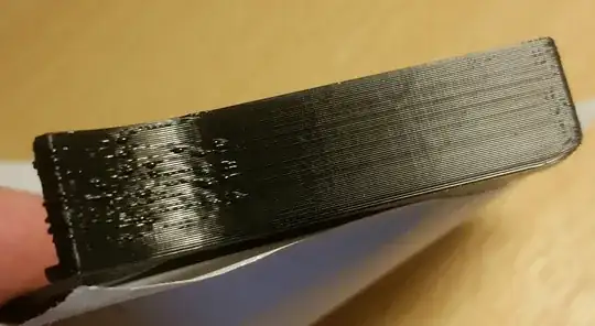 3D printed model with bubbles on the side