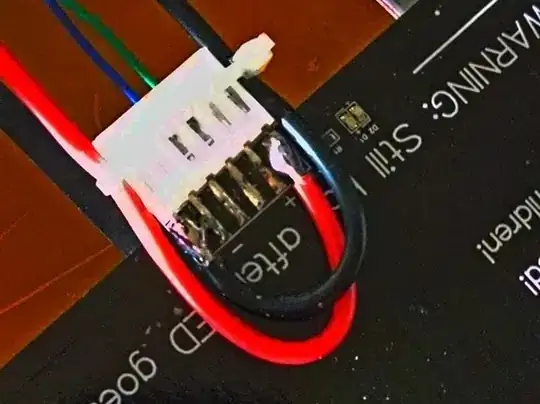 Anet heatbed soldered to the back of the connector Anet heatbed soldered to the back of the connector