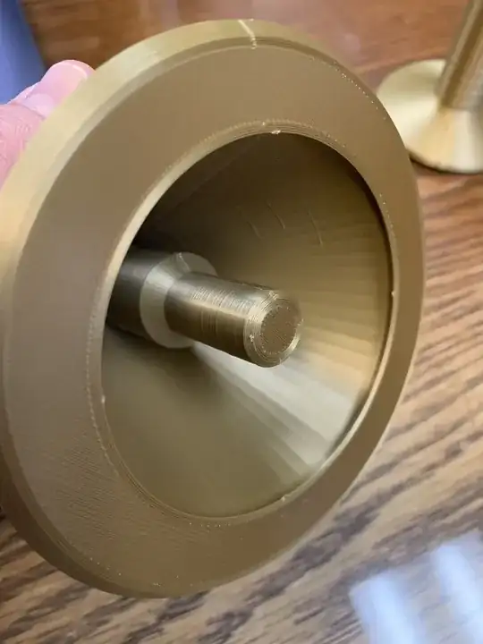 Photo of the inside of the top part of Christmas tree Photo of the inside of the top part of Christmas tree