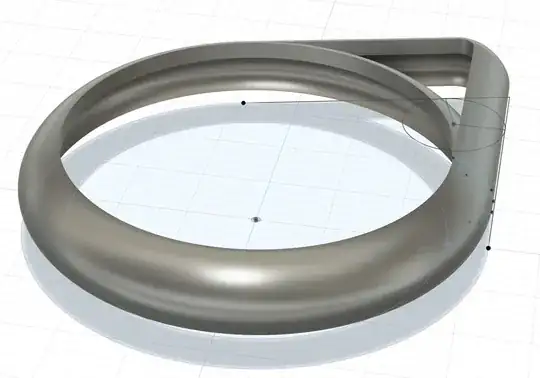 3D body resulting from revolving and extruding the sketch