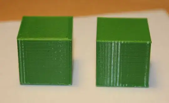 Left: Slic3er, right: Ultimaker Cura Left: Slic3er, right: Ultimaker Cura