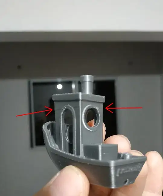Imperfections in Benchy - rear