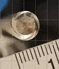 rotating bended leadscrew view from above