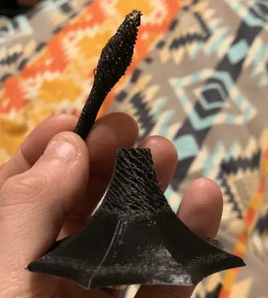 printed fine at base then randomly happened