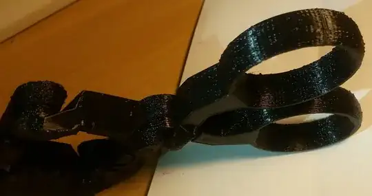 A different 3D printed model with bubbles on the sides