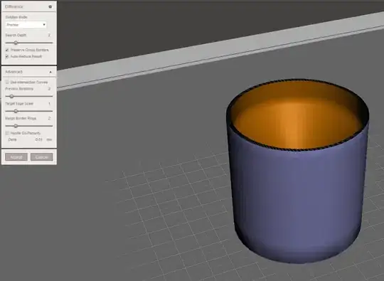 just after pressing the button...