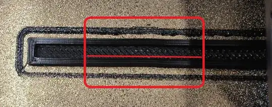 highlightet area on first layer