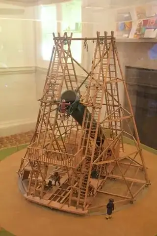 Herschel 40 foot telescope model