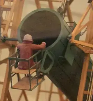 Herschel 40 foot telescope model