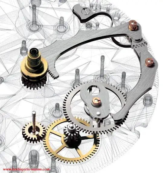 Inner workings of the same watch