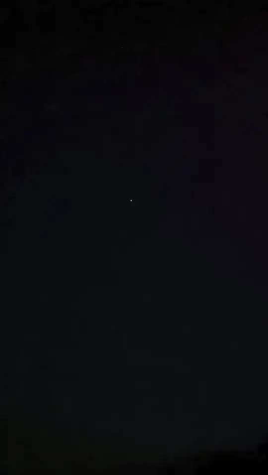 Part of the sky shot with my smartphone without tripod