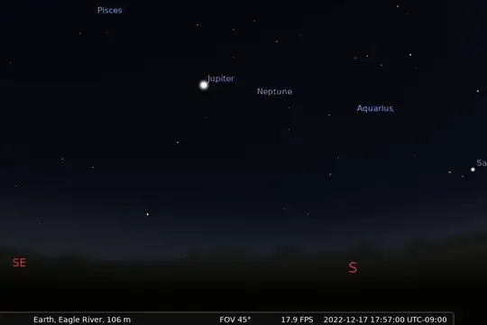 Stellarium screenshot matching photo in question