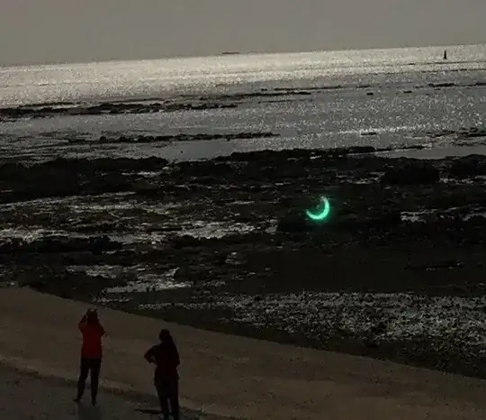 Partially eclipsed Sun December 14, 2020