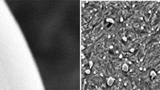 High resolution SEM image of CN ball bearing