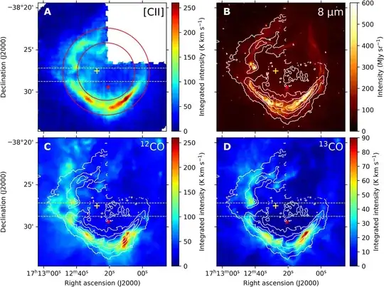 Figure 1 from "Stellar feedback and triggered star formation in the prototypical bubble RCW 120"