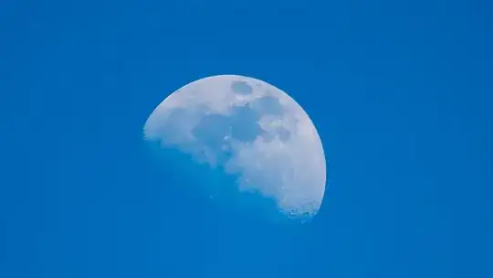 Moon during the day