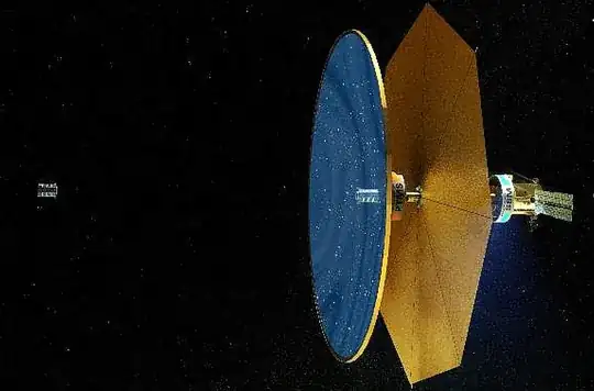 Graphic depiction of Fluidic Telescope (FLUTE): Enabling the Next Generation of Large Space Observatories. Credits: Edward Balaban