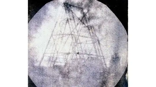 Herschel's 1839 photo of his father's telescope in Slough (Getty, via Moneylink 2022)