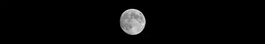 Moon on black background, 60×60 pixels