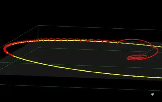 Side-on view showing N-S component