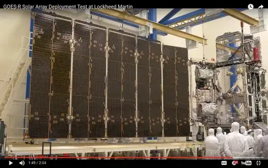 Shiny surfaces on communications satellite