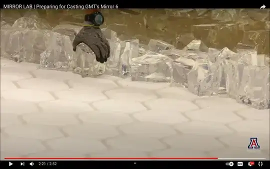screen shot from MIRROR LAB: Preparing for Casting GMT's Mirror 6