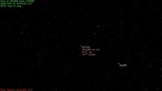 View of Saturn from Jupiter