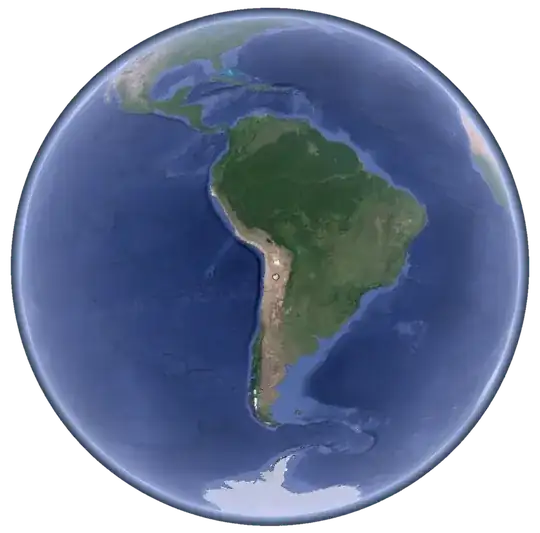 Earth - Centered on Atacama Pathfinder Experiment