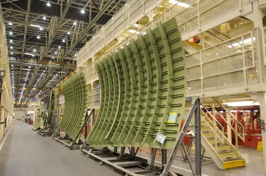 Boeing 747-8 panel skins