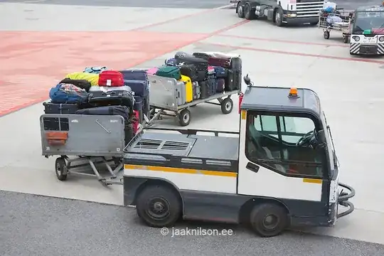Airport baggage transportation