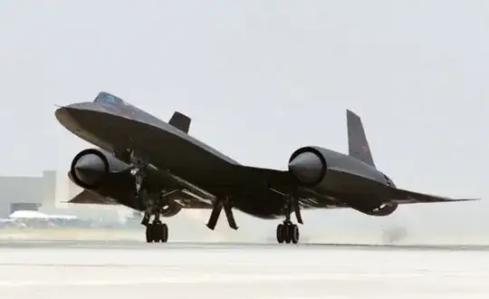 SR-71 during take-off