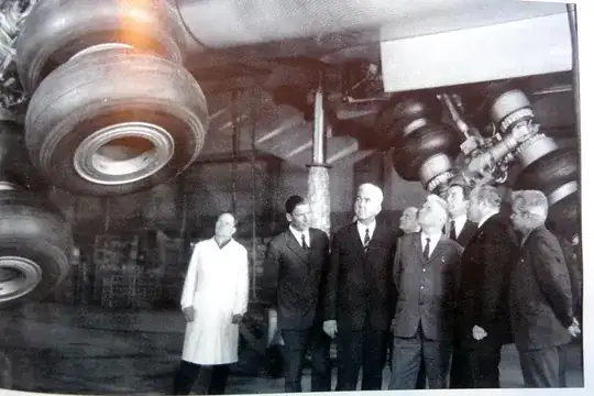 Photo from Tu-144 landing gear test