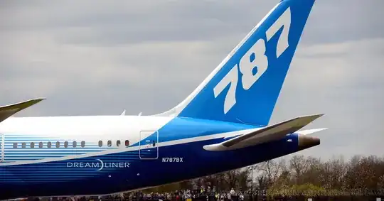 Boeing 787 tail