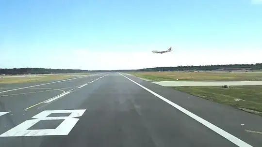 runway 18 from cockpit