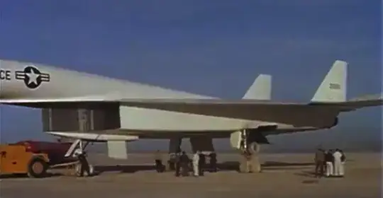 XB-70A after flight 59