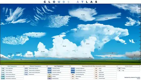 Cloud Types in the Atmosphere