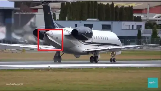 Embraer Legacy 650 with tail wing